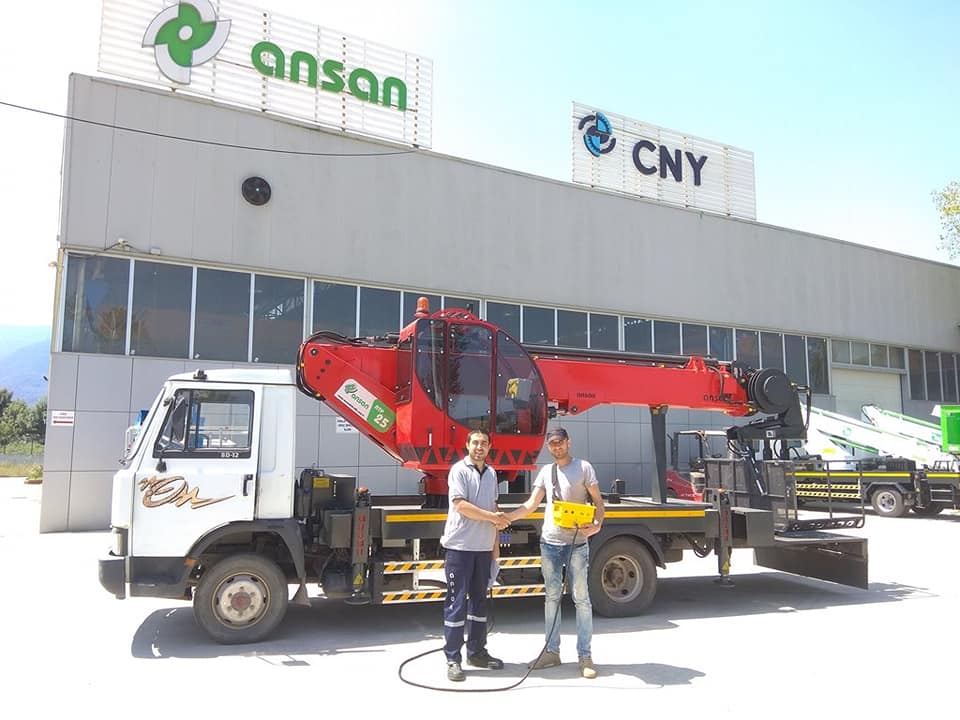 Мы доставили в Анкару еще одну 26-метровую автовышку.